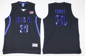 Wholesale Cheap 2016 Olympics Team USA Men\'s #30 Stephen Curry All Black Soul Swingman Jersey