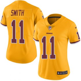 Wholesale Cheap Nike Redskins #11 Alex Smith Gold Women\'s Stitched NFL Limited Rush Jersey