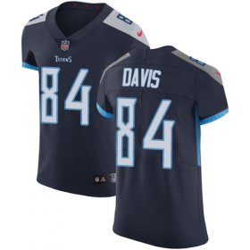 Wholesale Cheap Nike Titans #84 Corey Davis Navy Blue Team Color Men\'s Stitched NFL Vapor Untouchable Elite Jersey