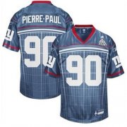 Wholesale Cheap Giants #90 Jason Pierre-Paul Grey Super Bowl XLVI Embroidered NFL Jersey