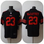 Wholesale Cheap Men's San Francisco 49ers #23 Christian McCaffrey 2022 Black Vapor Untouchable Stitched Jersey