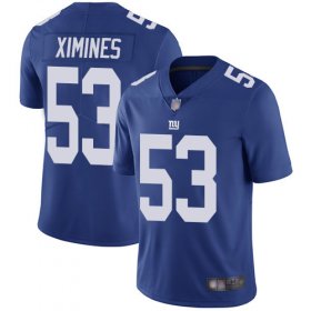 Wholesale Cheap Nike Giants #53 Oshane Ximines Royal Blue Team Color Men\'s Stitched NFL Vapor Untouchable Limited Jersey