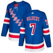 Wholesale Cheap Adidas Rangers #7 Rod Gilbert Royal Blue Home Authentic Stitched NHL Jersey