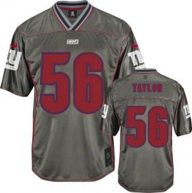 Wholesale Cheap Nike Giants #56 Lawrence Taylor Grey Men\'s Stitched NFL Elite Vapor Jersey