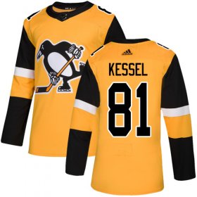 Wholesale Cheap Adidas Penguins #81 Phil Kessel Gold Alternate Authentic Stitched NHL Jersey