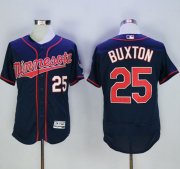Wholesale Cheap Twins #25 Byron Buxton Navy Blue Flexbase Authentic Collection Stitched MLB Jersey