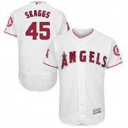 Wholesale Cheap Angels of Anaheim #45 Tyler Skaggs White Flexbase Authentic Collection Stitched MLB Jersey