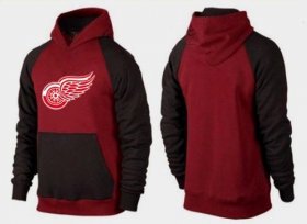 Wholesale Cheap NHL Detroit Red Wings Big & Tall Logo Long Sleeve T-Shirt Dark Grey