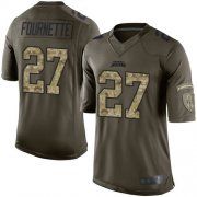 Wholesale Cheap Nike Jaguars #27 Leonard Fournette Green Men's Stitched NFL Limited 2015 Salute to Service Jersey