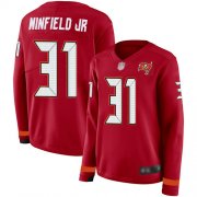 Wholesale Cheap Nike Buccaneers #31 Antoine Winfield Jr. Red Team Color Women's Stitched NFL Limited Therma Long Sleeve Jersey