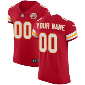 Wholesale Cheap Nike Kansas City Chiefs Customized Red Team Color Stitched Vapor Untouchable Elite Men\'s NFL Jersey