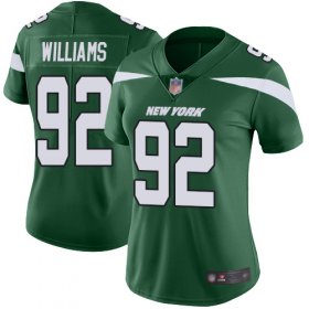 Wholesale Cheap Nike Jets #92 Leonard Williams Green Team Color Women\'s Stitched NFL Vapor Untouchable Limited Jersey