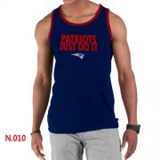 Wholesale Cheap Men's Nike NFL New England Patriots Sideline Legend Authentic Logo Tank Top Dark Blue_1