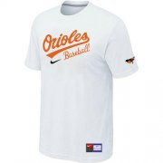 Wholesale Cheap Baltimore Orioles Nike Short Sleeve Practice MLB T-Shirt White