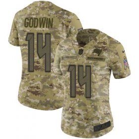 Wholesale Cheap Nike Buccaneers #14 Chris Godwin Camo Women\'s Stitched NFL Limited 2018 Salute To Service Jersey
