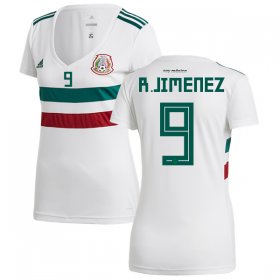 Wholesale Cheap Women\'s Mexico #9 R.Jimenez Away Soccer Country Jersey