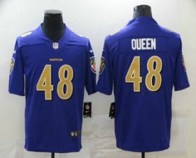 Wholesale Cheap Men\'s Baltimore Ravens #48 Patrick Queen Purple 2016 Color Rush Stitched NFL Nike Limited Jersey