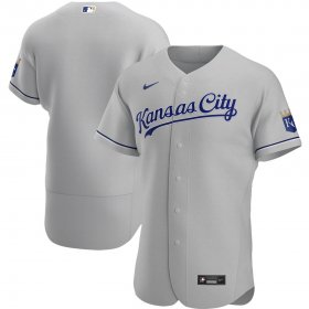Wholesale Cheap Kansas City Royals Men\'s Nike Gray Road 2020 Authentic MLB Jersey