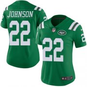 Wholesale Cheap Nike Jets #22 Trumaine Johnson Green Women's Stitched NFL Limited Rush Jersey