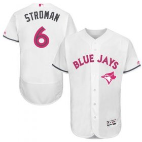 Wholesale Cheap Blue Jays #6 Marcus Stroman White Flexbase Authentic Collection Mother\'s Day Stitched MLB Jersey