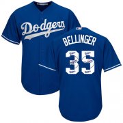 Wholesale Cheap Dodgers #35 Cody Bellinger Blue Team Logo Fashion Stitched MLB Jersey