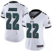 Wholesale Cheap Nike Eagles #22 Sidney Jones White Women's Stitched NFL Vapor Untouchable Limited Jersey
