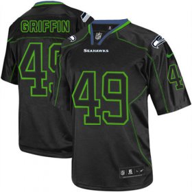 Wholesale Cheap Nike Seahawks #49 Shaquem Griffin Lights Out Black Men\'s Stitched NFL Elite Jersey