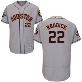 Wholesale Cheap Astros #22 Josh Reddick Grey Flexbase Authentic Collection 2019 World Series Bound Stitched MLB Jersey