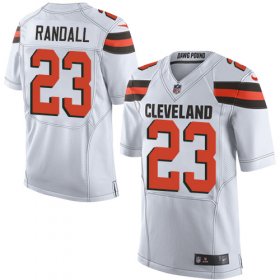 Wholesale Cheap Nike Browns #23 Damarious Randall White Men\'s Stitched NFL Elite Jersey