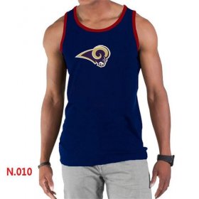 Wholesale Cheap Men\'s Nike NFL Los Angeles Rams Sideline Legend Authentic Logo Tank Top Dark Blue