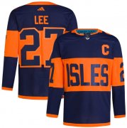 Cheap Men's New York Islanders #27 Anders Lee Navy 2024 Stadium Series Stitched Jersey
