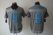 Wholesale Cheap Nike Lions #9 Matthew Stafford Grey Shadow Men's Stitched NFL Elite Jersey