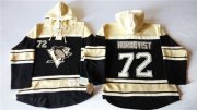 Wholesale Cheap Penguins #72 Patric Hornqvist Black Sawyer Hooded Sweatshirt Stitched NHL Jersey
