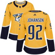 Wholesale Cheap Adidas Predators #92 Ryan Johansen Yellow Home Authentic Women's Stitched NHL Jersey