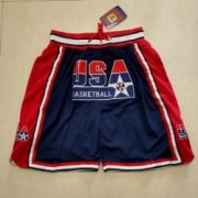 Wholesale Cheap Men's Team USA Blue Pocket Shorts