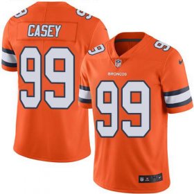 Wholesale Cheap Nike Broncos #99 Jurrell Casey Orange Men\'s Stitched NFL Limited Rush Jersey
