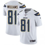 Wholesale Cheap Nike Chargers #81 Mike Williams White Men's Stitched NFL Vapor Untouchable Limited Jersey