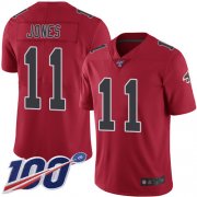 Wholesale Cheap Nike Falcons #11 Julio Jones Red Men's Stitched NFL Limited Rush 100th Season Jersey