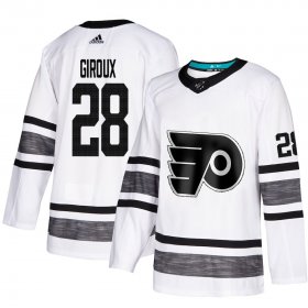 Wholesale Cheap Adidas Flyers #28 Claude Giroux White Authentic 2019 All-Star Stitched NHL Jersey