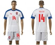 Wholesale Cheap Czech #14 Vacek Away Soccer Country Jersey