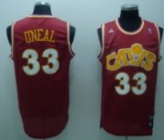 Wholesale Cheap Cleveland Cavaliers #33 Shaquille O'neal CavFanatic Red Swingman Throwback Jersey