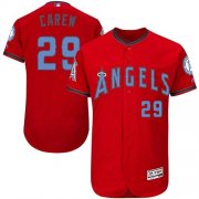 Wholesale Cheap Angels of Anaheim #29 Rod Carew Red Flexbase Authentic Collection Father's Day Stitched MLB Jersey