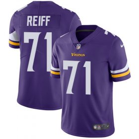 Wholesale Cheap Nike Vikings #71 Riley Reiff Purple Team Color Men\'s Stitched NFL Vapor Untouchable Limited Jersey
