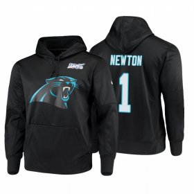 Wholesale Cheap Carolina Panthers #1 Cam Newton Nike NFL 100 Primary Logo Circuit Name & Number Pullover Hoodie Black