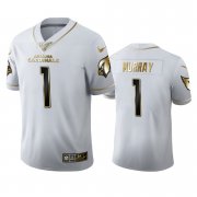 Wholesale Cheap Arizona Cardinals #1 Kyler Murray Men's Nike White Golden Edition Vapor Limited NFL 100 Jersey