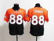 Wholesale Cheap Nike Broncos #88 Demaryius Thomas Orange/Navy Blue Men's Stitched NFL Elite Fadeaway Fashion Jersey
