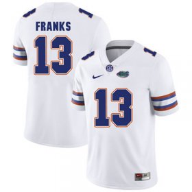 Wholesale Cheap Florida Gators White #13 Feleipe Franks Football Player Performance Jersey
