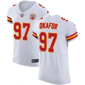 Wholesale Cheap Nike Chiefs #97 Alex Okafor White Men\'s Stitched NFL Vapor Untouchable Elite Jersey