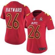 Wholesale Cheap Nike Chargers #26 Casey Hayward Red Women's Stitched NFL Limited AFC 2017 Pro Bowl Jersey