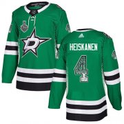 Wholesale Cheap Adidas Stars #4 Miro Heiskanen Green Home Authentic Drift Fashion 2020 Stanley Cup Final Stitched NHL Jersey